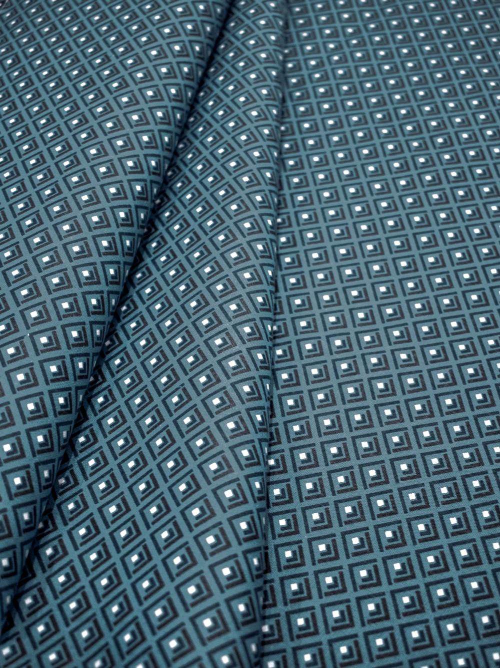 Ткань бязь плательная, рис. "Уголки", ширина 150 см, арт. 802