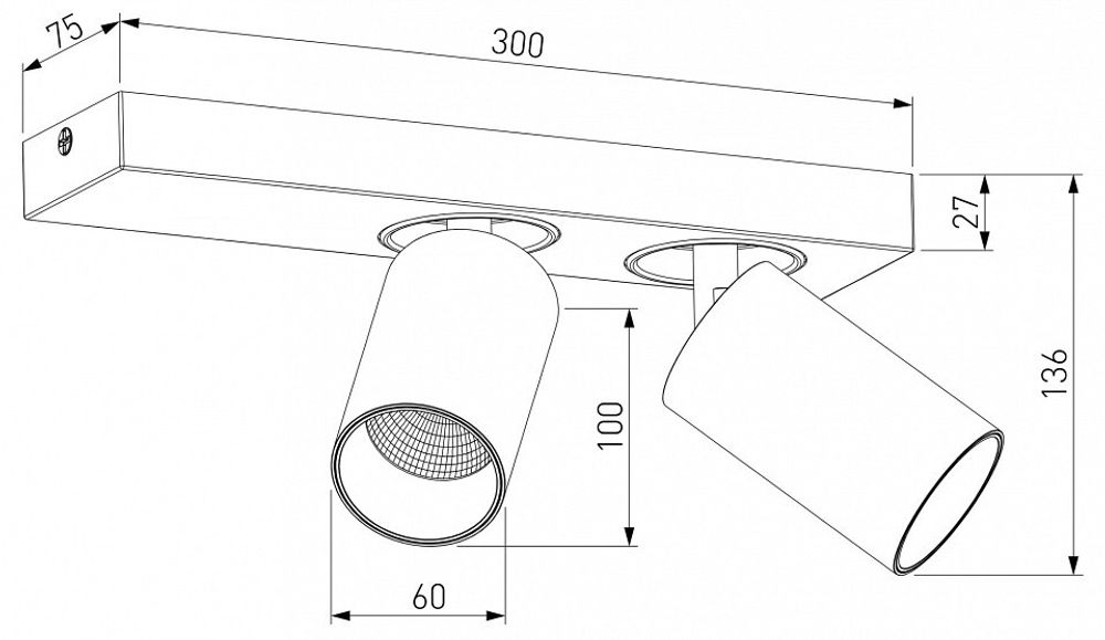 Спот Eurosvet Flank 20139/2 LED белый