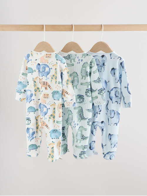 Комбинезон / Cлип для малышей Next H44-240, 3 шт., Синий, Молоный