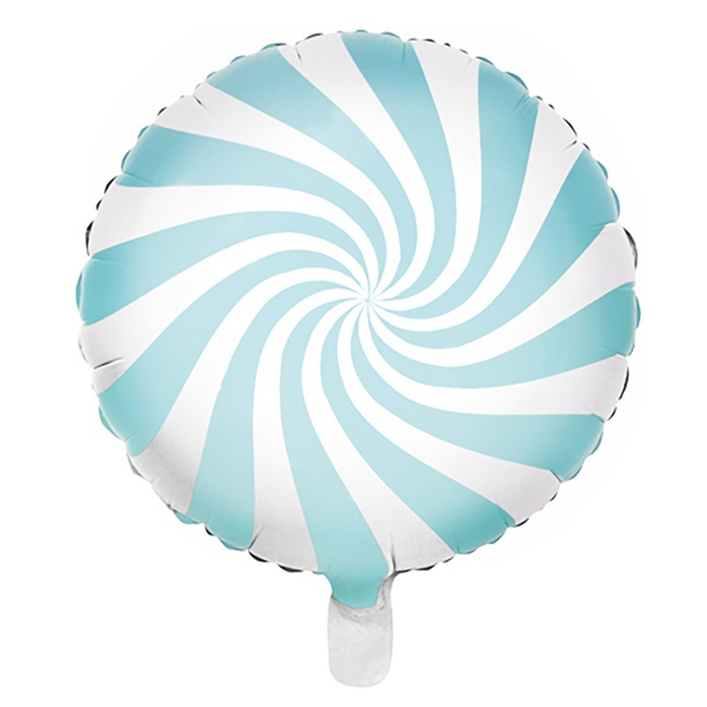 Фольгированная фигура, круг, " Леденец Пастель Light Blue,18"/45СМ