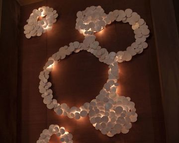 Lighting sculpture « la n?buleuse »