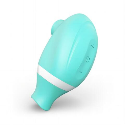 Клиторальный вибромассажер TF 2 in 1 Clitoral Vibrator (Цвет: бирюзовый)