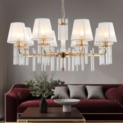 Люстра Rivoli   1039-308 8 х Е14 40 Вт хрусталь