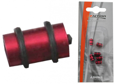 Набор защитных красных алюм бобышек для троса: 4шт -переключателя, 2шт- тормозаRM-UU-DK-HC-RD