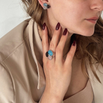 Серьги Possebon Azul, Q.Rose, Obs Fume A0292.20.7.11 S