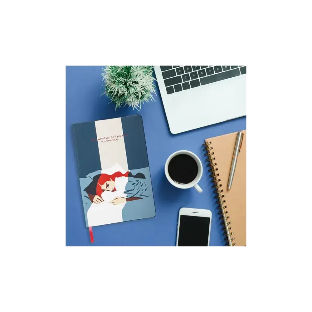 Блокнот А5 клетка BRAUBERG VISTA "In Dreams", под кожу, твердый, срез фольга, 80 л., 112064