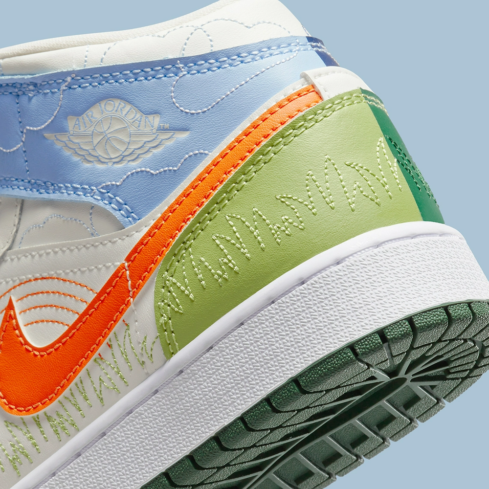 Кроссовки Air Jordan 1 Mid SE «Стич»