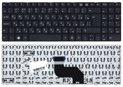 Клавиатура для ноутбука MSI CR640 CX640 черная c рамкой, большой (вертикальный) Enter