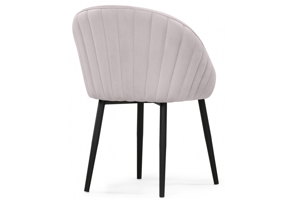 Стул на металлокаркасе Woodville Сутгайн MR-28, черный, ножки черные