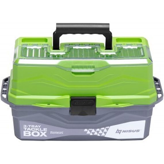 Ящик для снастей NISUS Tackle Box трехполочный зеленый (N-TB-3-G)