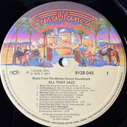 Виниловая пластинка All That Jazz - Music From The Original Motion Picture Soundtrack LP