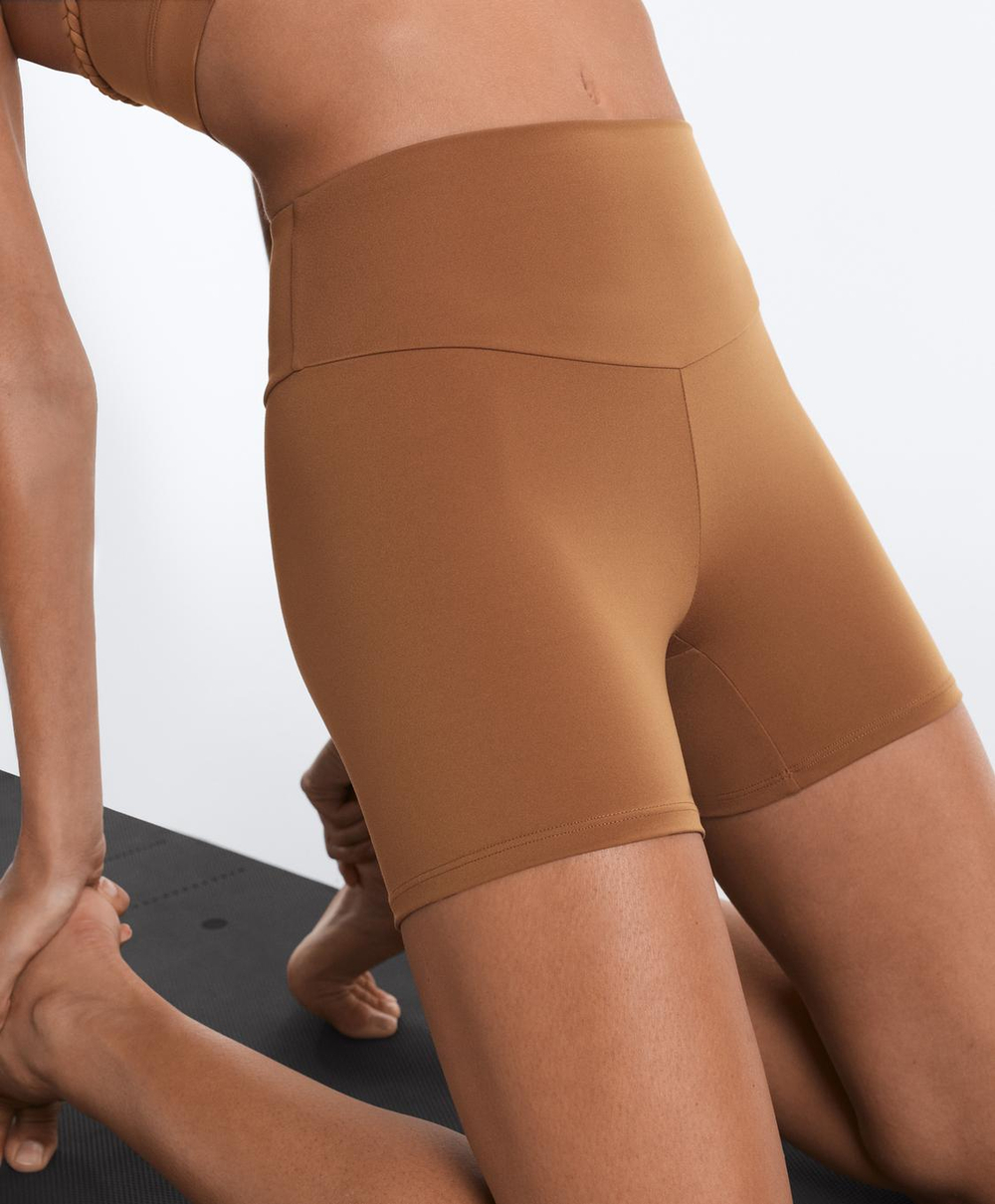 OYSHO Велосипедки Comfortlux с высокой посадкой длиной 10 см, тоффи
