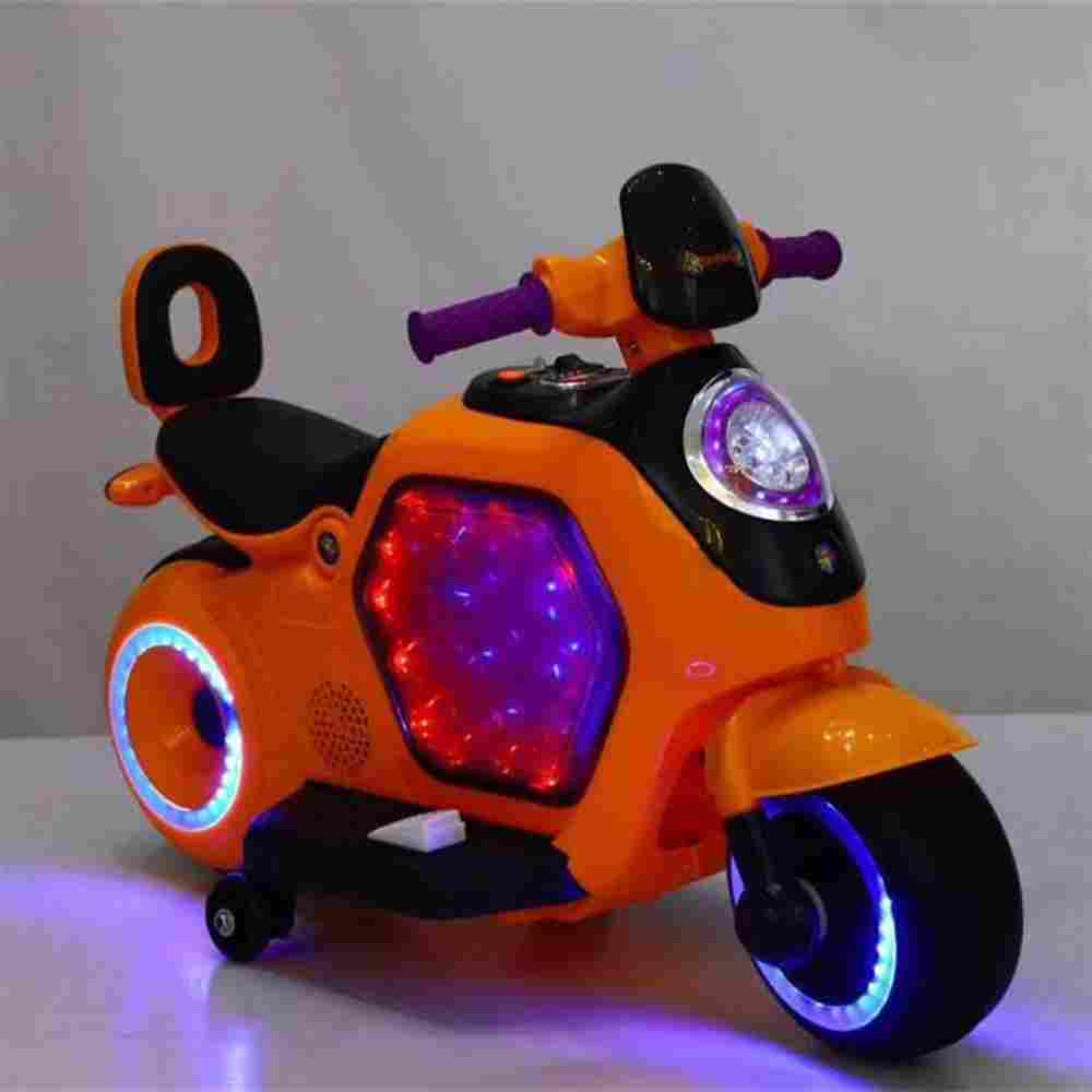 Детский электромотоцикл "Battery 6V" оранжевый