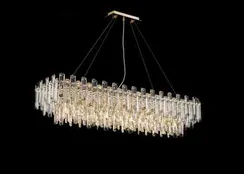 NW076-L1200*W300*H290 RECTANGLE H GOLD (1) Люстра (в 2-х коробках) NW #