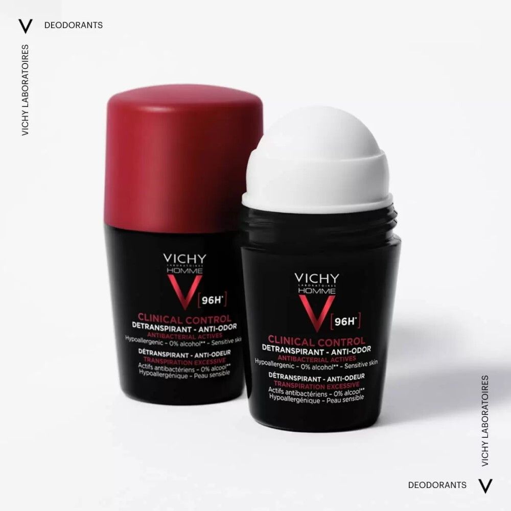 Vichy Homme Deodorant Дезодорант-антиперспирант Clinical Control 96ч, 50 мл