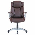 Кресло BRABIX PREMIUM "Phantom EX-553", рециклированная кожа, регулируемый подголовник, коричневое, 532941