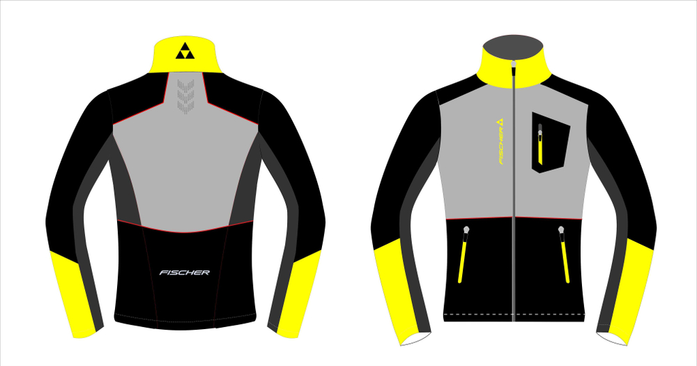 Детская куртка FISCHER Softshell Warm, черно-сер. GR8132-109