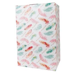 Кружки, набор 4шт. "Перья" на металлической подставке v=300мл. (керамика) (подарочная упаковка)