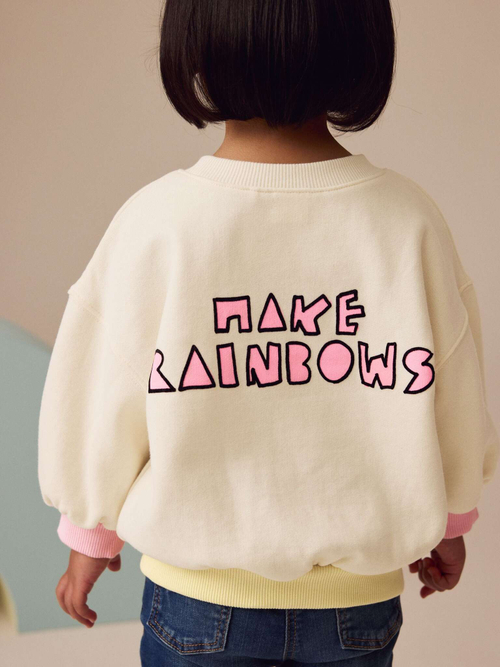 Толстовка для девочки Next E53-958, Кремовый