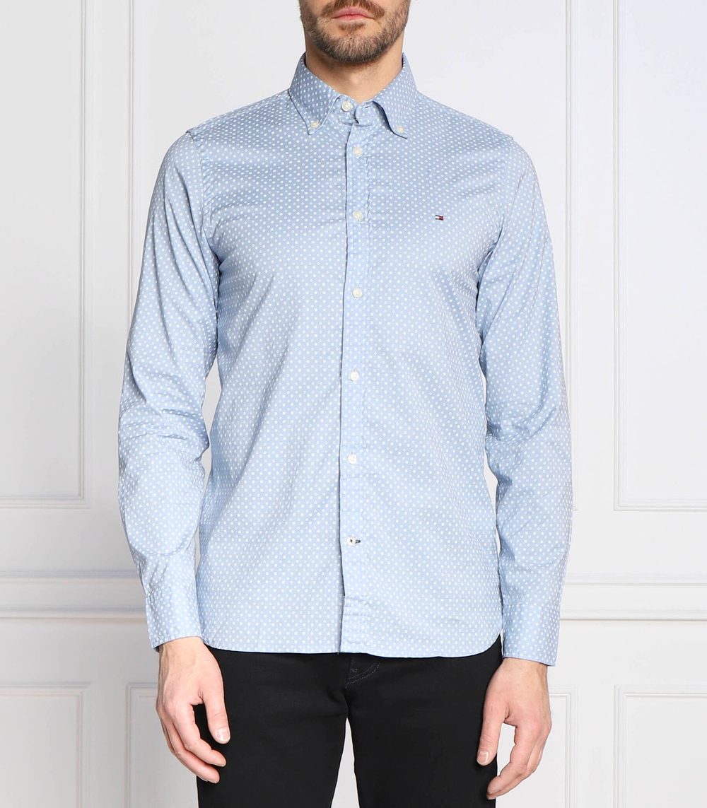 рубашка natural soft foulard Tommy Hilfiger - голубой(MW0MW29154)