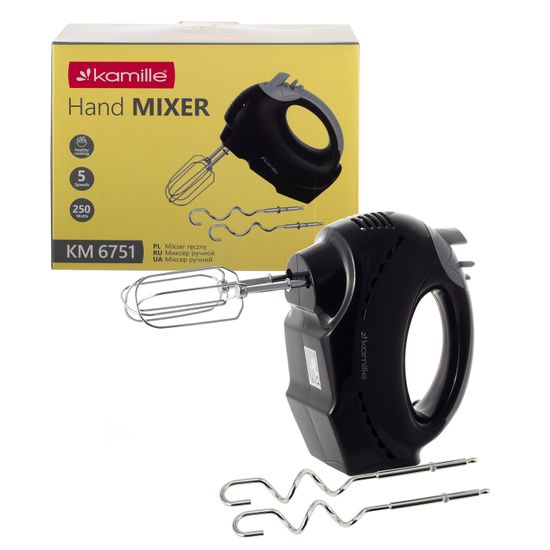 Миксер электрический ручной 250 Вт. Kamille KM 6751