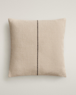 Zara Home наволочка декоративная из хлопка, терракотовый, в полоску, 45x45 см
