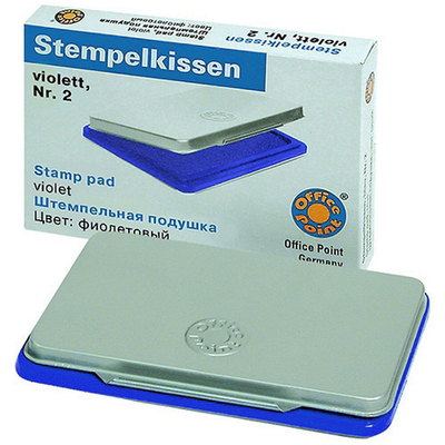 Штемпельная подушка Hatber, ассорти, 1 шт