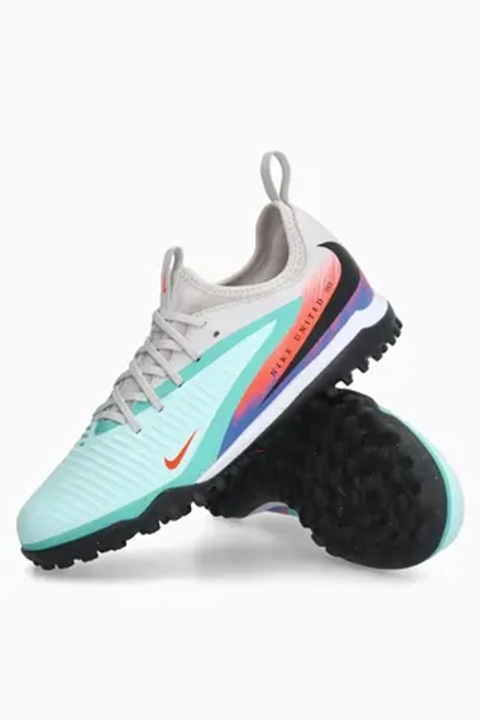 Сороконожки Nike Phantom 6 Low Academy TF Junior - бирюзовый