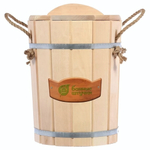 Запарник 12 л, «Банные штучки» с пластиковой вставкой, с крышкой, липа