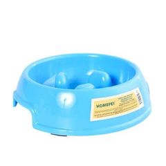 Homepet миска для животных для медленного поедания корма голубая 22 см х 22 см х 6 см 700 мл