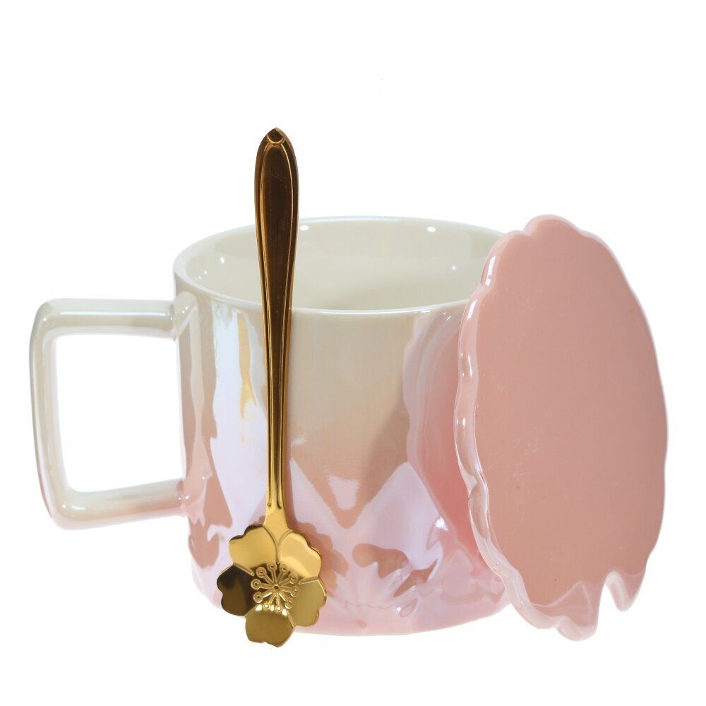 GAEM Кружка с крышкой, 420 мл, L13 W10 H9 см, 4в.