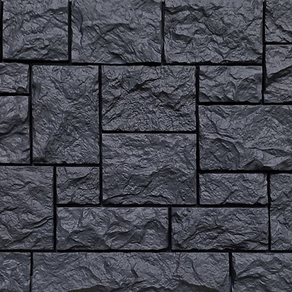 Фасадные панели Камень Дикий, асфальт Fineber (Файнбир)