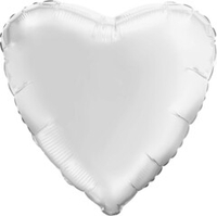 Сердце 30" Белый Agura
