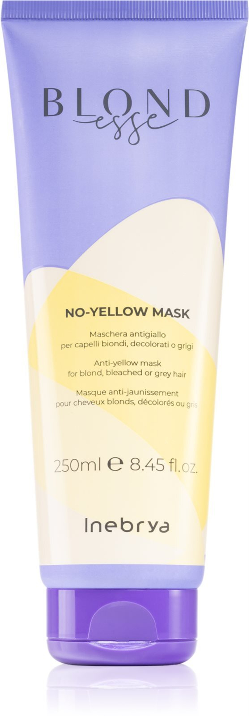 Inebrya BLONDesse No-Yellow Mask - маска для волос, нейтрализующая желтоватый оттенок /   250  ml  / GTIN 8008277262321