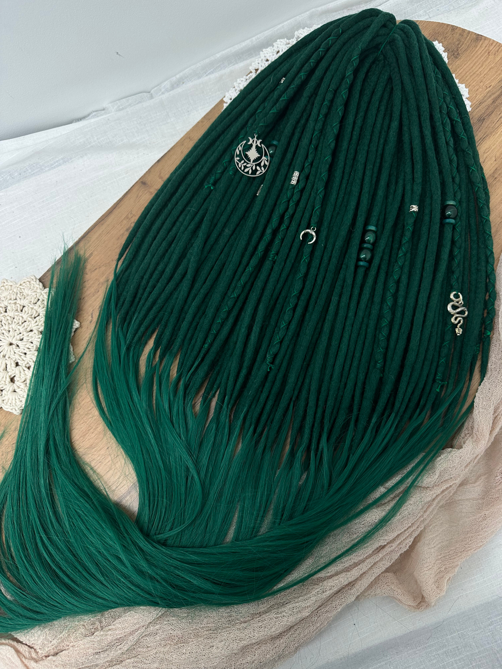 Войлочные дреды с удлинением из термоволокна 100см