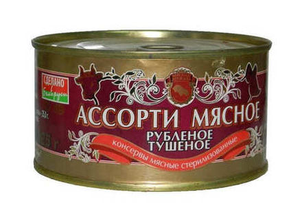 Ассорти тушеное мясное 325г. Столбцы