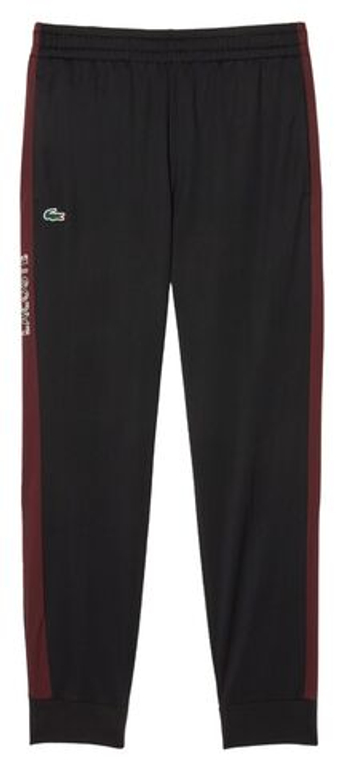 Мужские теннисные штаны Lacoste Logo Tennis Track - черный