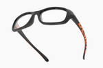 Спортивные очки с диоптриями Demetz Softness R / Matte Black / Matte Orange Colorless Cat.0