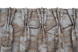 Портьера 275х260 Garda Decor Bromley голубой