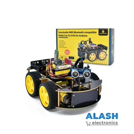 Keyestudio Модернизированный 4WD BT Многоцелевой умный автомобиль V2.0 для Arduino Robot Kit Программирование автомобиля-робота DIY