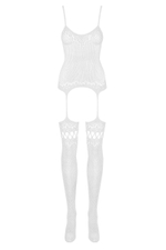 Ажурный кэтсьюит с чулочками