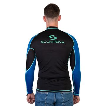 Гидрофутболка-рашгард Scorpena REEF черный/синий