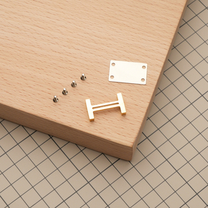 Маленькая пряжка под ремешок 17 мм а-ля HERMES, цвет золото, материал нержавеющая сталь