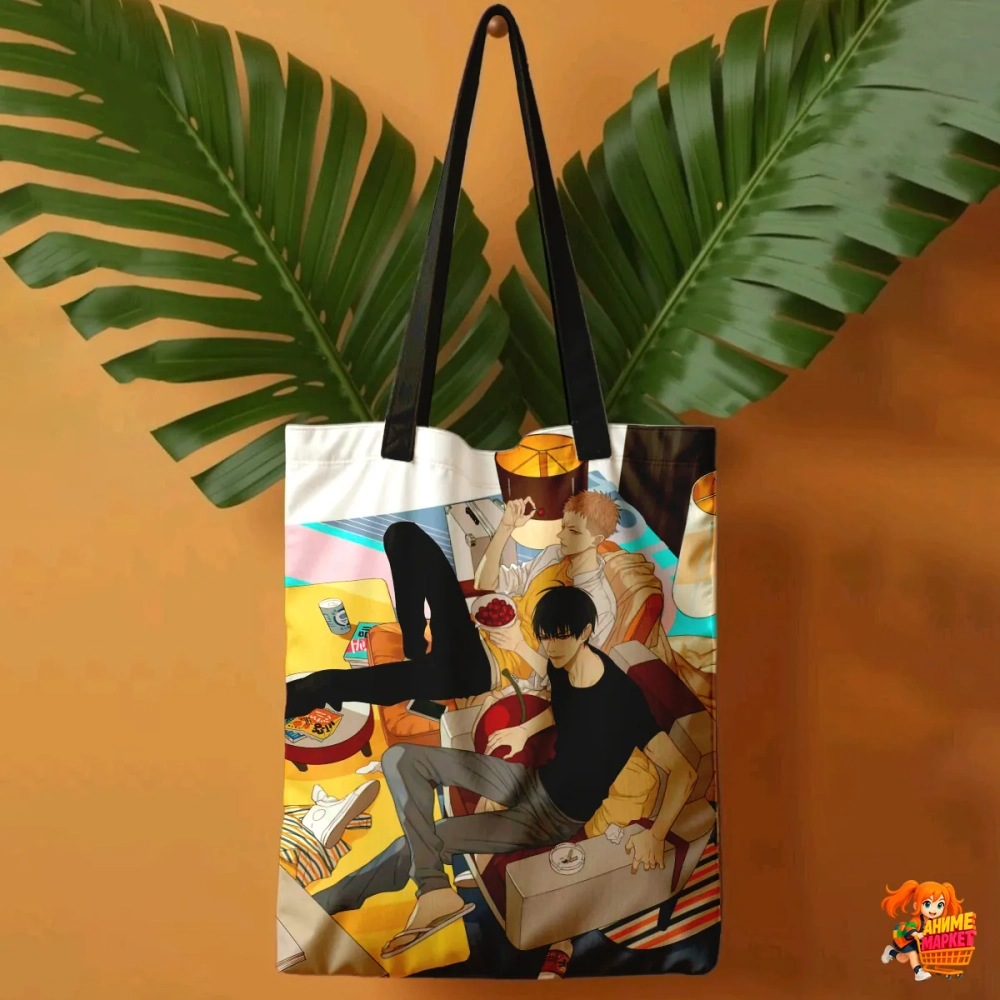 Сумка шоппер с принтом 19 дней однажды