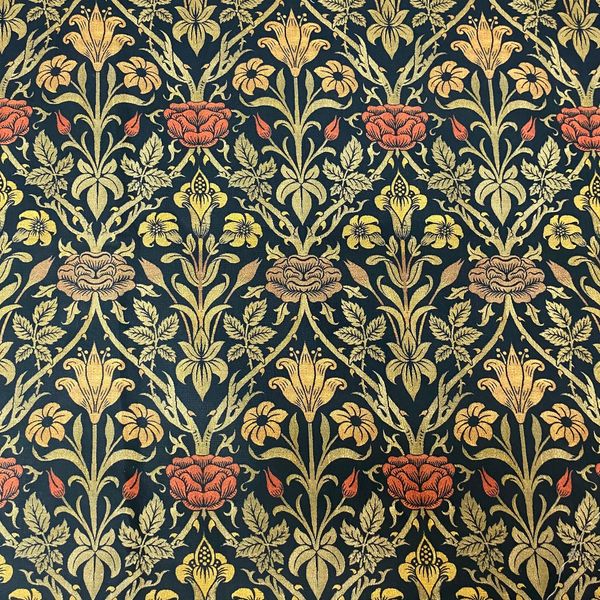 У. МОРРИС, РОЗА И ЛИЛИЯ, 100% хлопок Handmade Fabrics 1