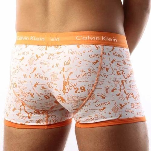Мужские трусы боксеры Calvin Klein 365 Orange Picasso Print