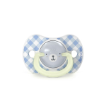 Набор пустышек Suavinex Night&Day Wild синий 6-18 мес, 2 шт