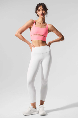 Alo yoga Топ с разрезом, неоновый розовый