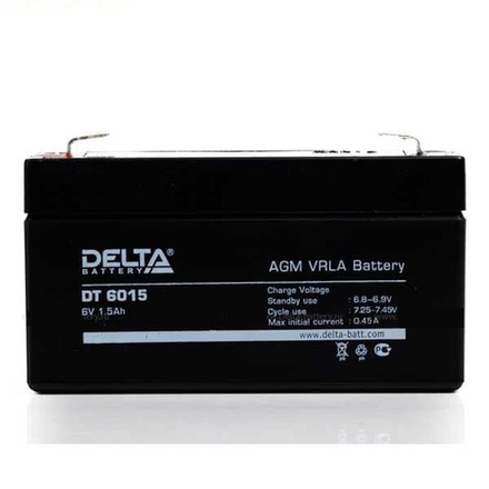 Аккумуляторная батарея Delta DT 6015 (6V / 1.5Ah)