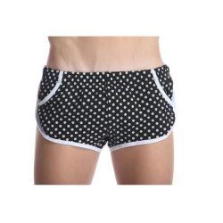 Мужские шорты черные в горошек Gillbro Black Polka Dot Shorts